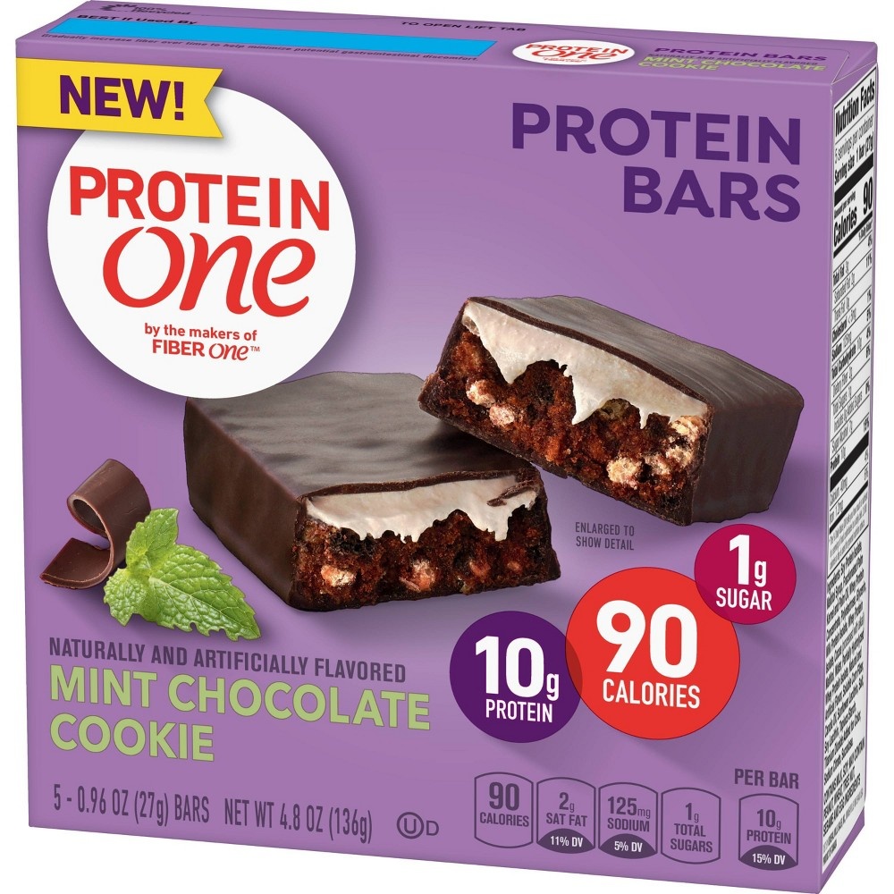 slide 2 of 3, Protein One Mint Chocolate Cookie Protein Bars, 4.8 oz