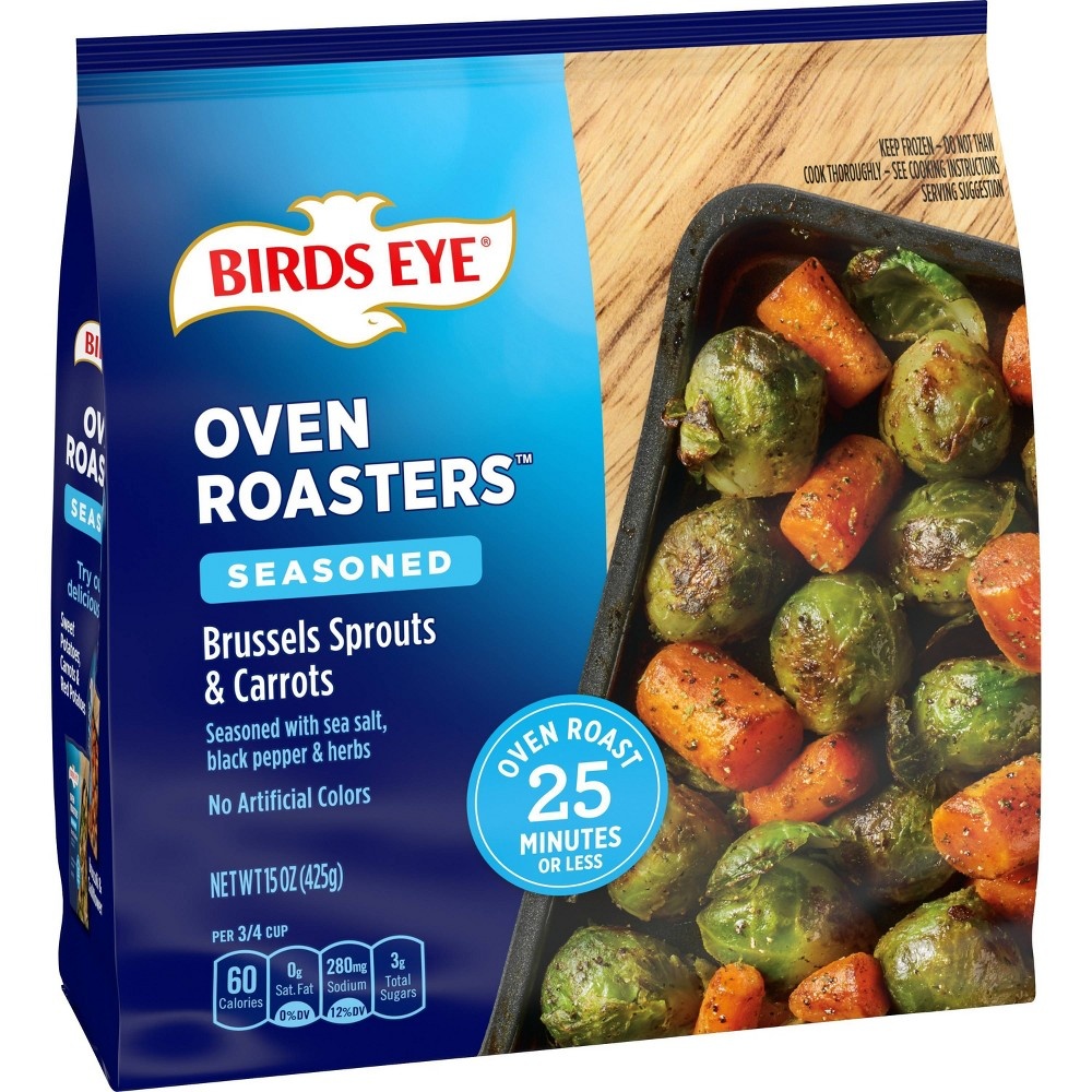 slide 2 of 3, Birds Eye Oven Roasters Brussels Sprouts & Carrots, 15 oz