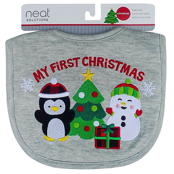 slide 2 of 4, Neat Solutions'My First Christmas' Bib, 1 ct