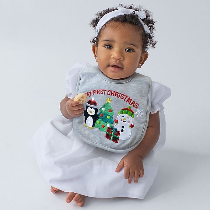 slide 3 of 4, Neat Solutions'My First Christmas' Bib, 1 ct