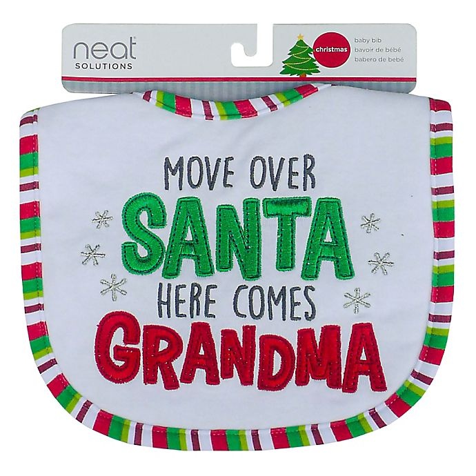 slide 3 of 4, Neat Solutions'Move Over Santa' Christmas Bib, 1 ct