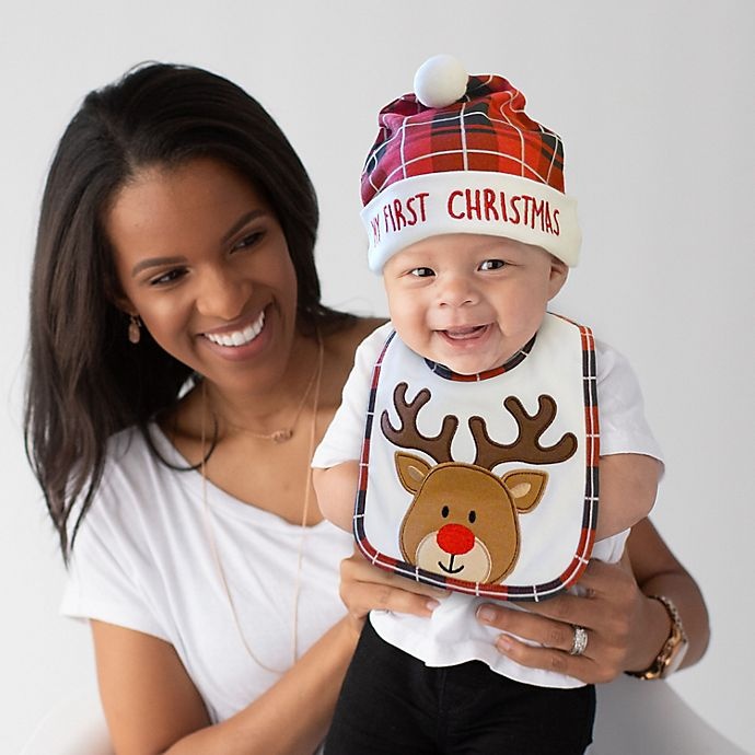 slide 3 of 4, Neat Solutions'My First Christmas' Bib and Hat Set, 1 ct