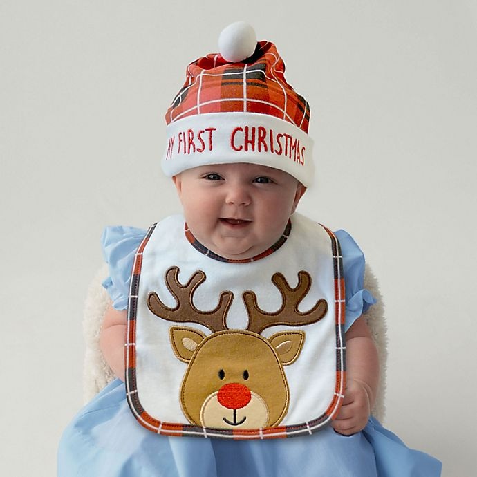 slide 4 of 4, Neat Solutions'My First Christmas' Bib and Hat Set, 1 ct