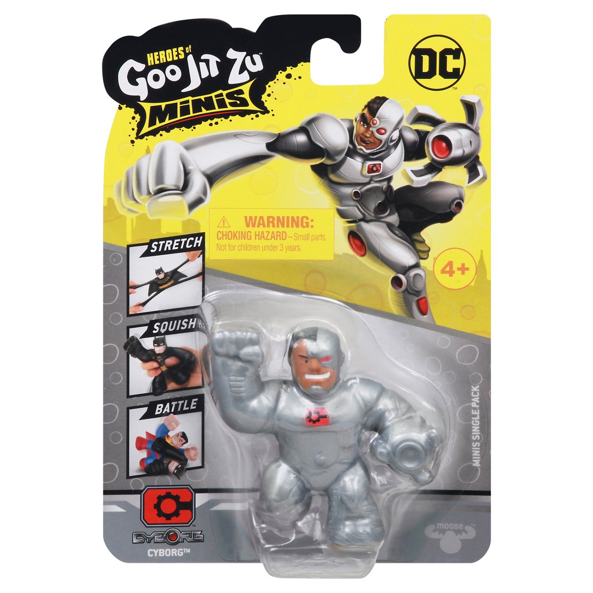 slide 1 of 11, DC Goo Jit Zu Minis Cyborg Toy 1 ea, 1 ea