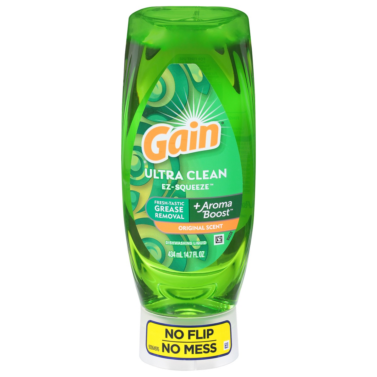 slide 1 of 1, Gain Dishwashing Liquid, Original Scent, Ultra Clean, Ez-Squeeze 14.7 Fl Oz, 14.7 fl oz