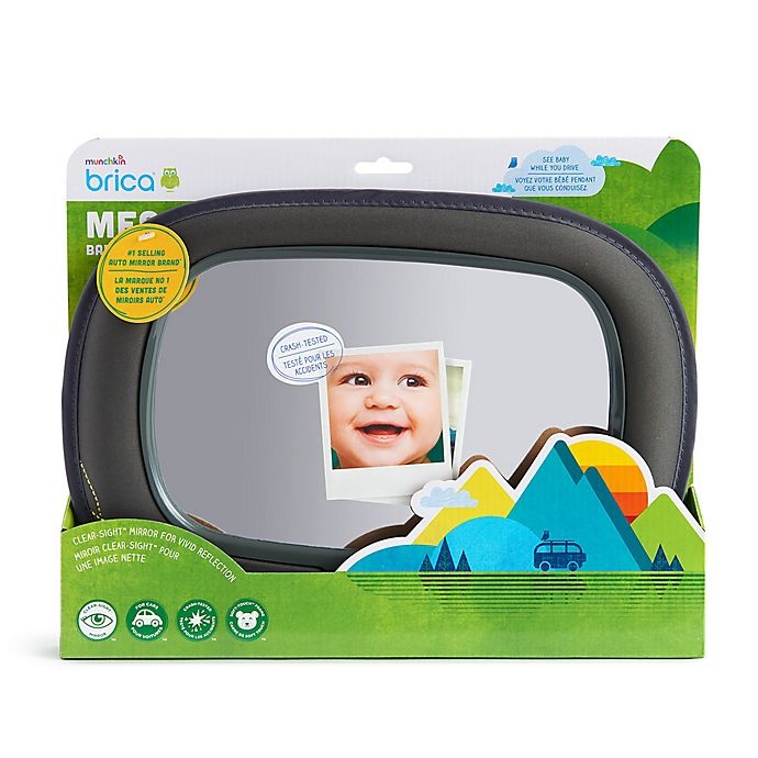 slide 4 of 5, Brica Baby In-Sight Car Back Seat Mega Mirror - Grey, 1 ct