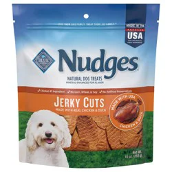 Blue Buffalo Nudges Jerky Cuts Natural Dog Treats, Duck, 10oz