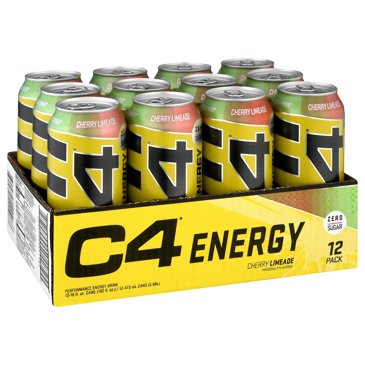 slide 4 of 13, C4 Sport Energy 12 Pack Cherry Limeade Performance Energy Drink 12 ea, 12 ct