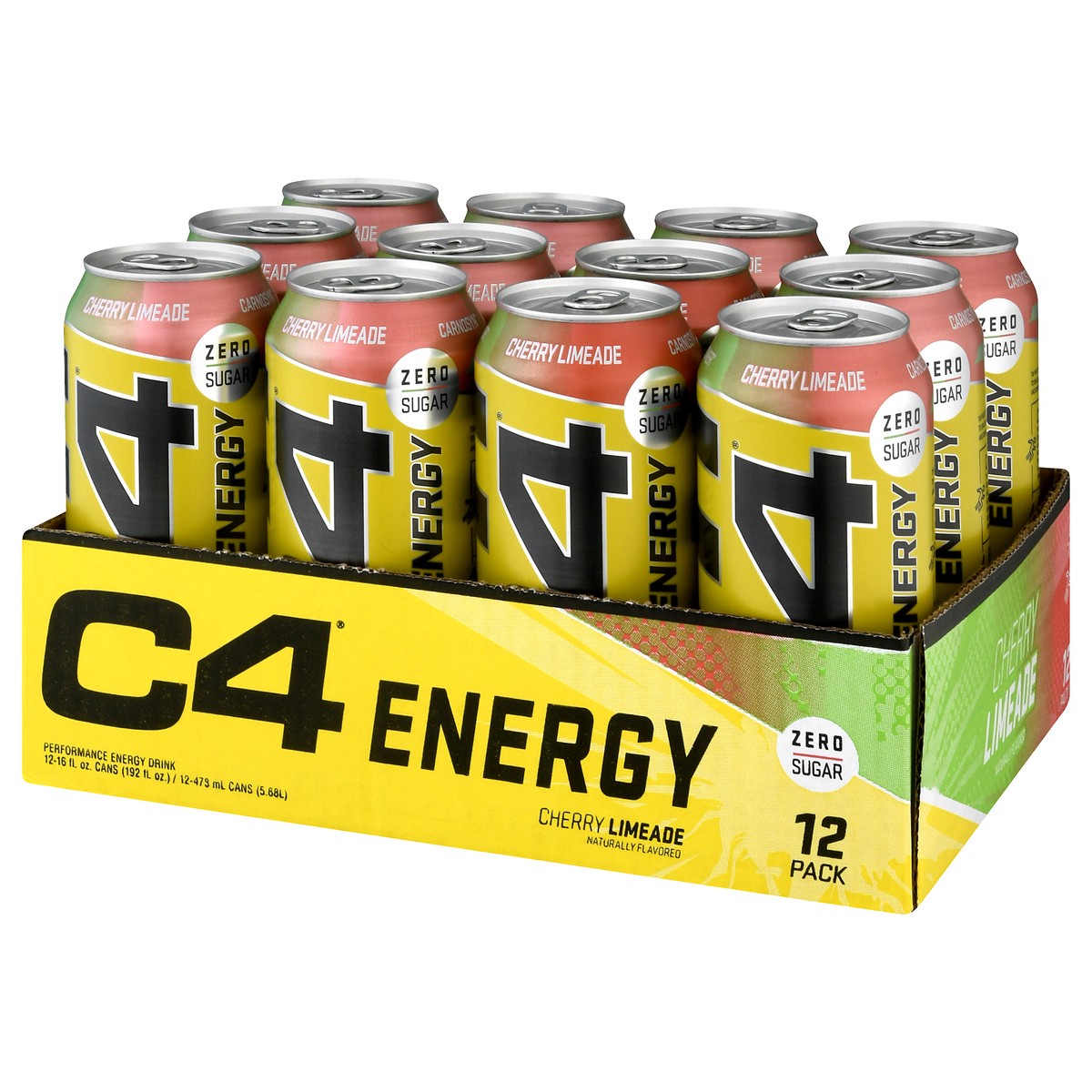 slide 8 of 13, C4 Sport Energy 12 Pack Cherry Limeade Performance Energy Drink 12 ea, 12 ct