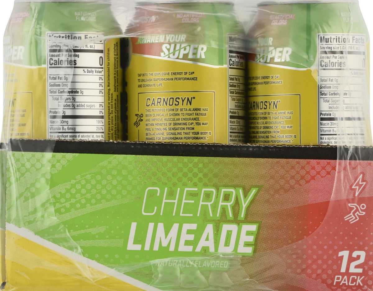 slide 3 of 13, C4 Sport Energy 12 Pack Cherry Limeade Performance Energy Drink 12 ea, 12 ct