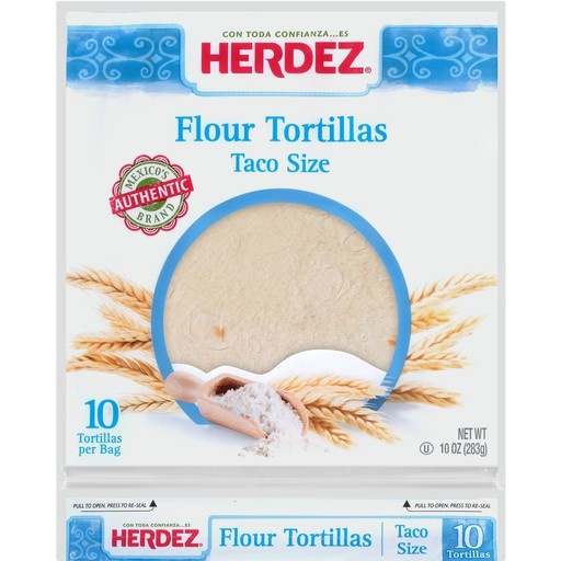 slide 1 of 1, Herdez Flour Tortillas, Taco Size, 10 oz