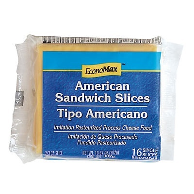 slide 1 of 1, EconoMax American Sandwich Slices, 10.6 oz