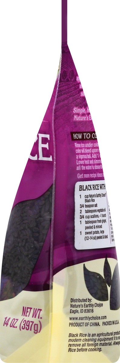 slide 3 of 13, Nature's Earthly Choice All Natural Black Rice 14 oz, 14 oz