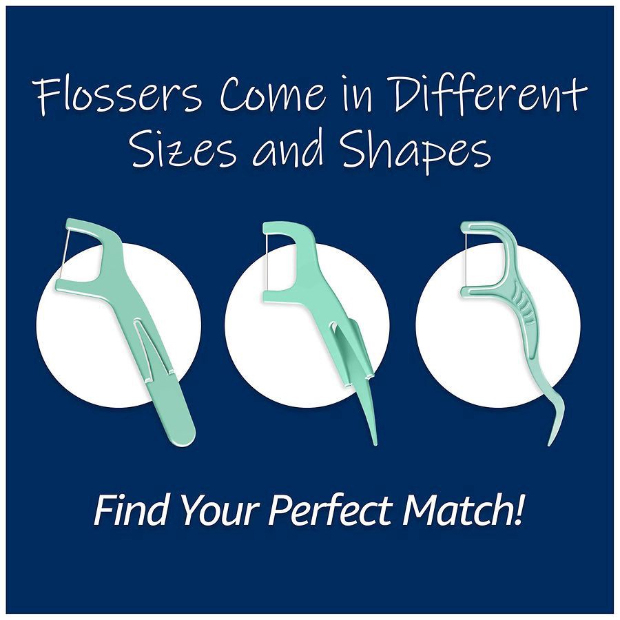 slide 4 of 5, Walgreens Hi-Tech Flossups Dental Flossers, Curvy Dental Pick Mint, 90 ct