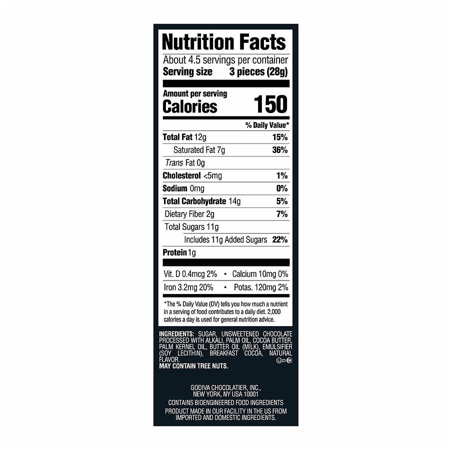 slide 3 of 3, Godiva Masterpiece Decadent Dark Chocolate with Ganache 4.1 oz, 4.1 oz