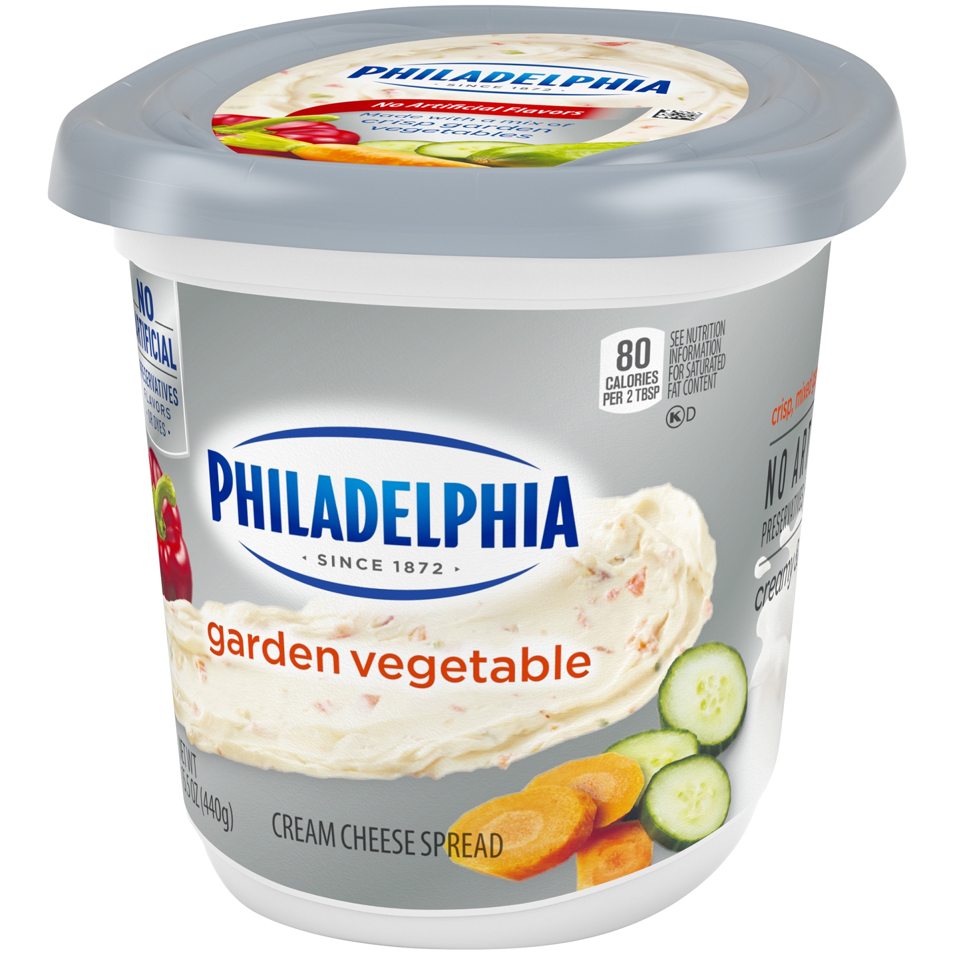 slide 3 of 6, Philadelphia Garden Vegetable Cream Cheese Spread, 15.5 oz