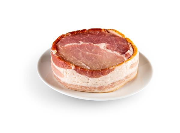 slide 1 of 1, Boneless Bacon Wrapped Pork Loin Chops, 8 oz