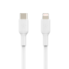 slide 5 of 9, Belkin BoostCharge Fast Charging USB C to Lightning Cable /1M - MFi Certified 18W Power Delivery iPhone Charger Cord - Apple Charger USB C Cable - Fast Charging for iPhone 14, iPhone 13 - White, 3.3 ft