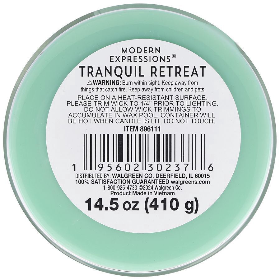 slide 3 of 3, Modern Expressions Scented Candle Tranquil Retreat, 14.5 oz