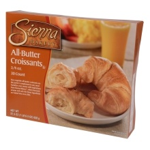 slide 1 of 1, Sienna Bakery All-Butter Croissants, 30 ct