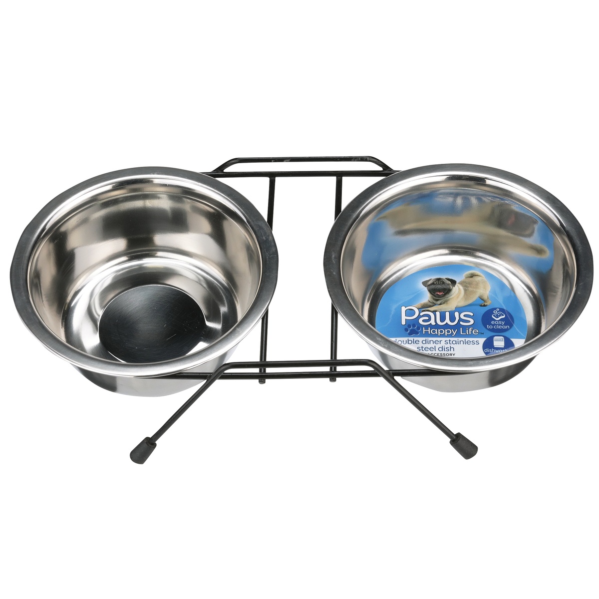 slide 1 of 1, Paws Happy Life Pet Dish, 1 ct