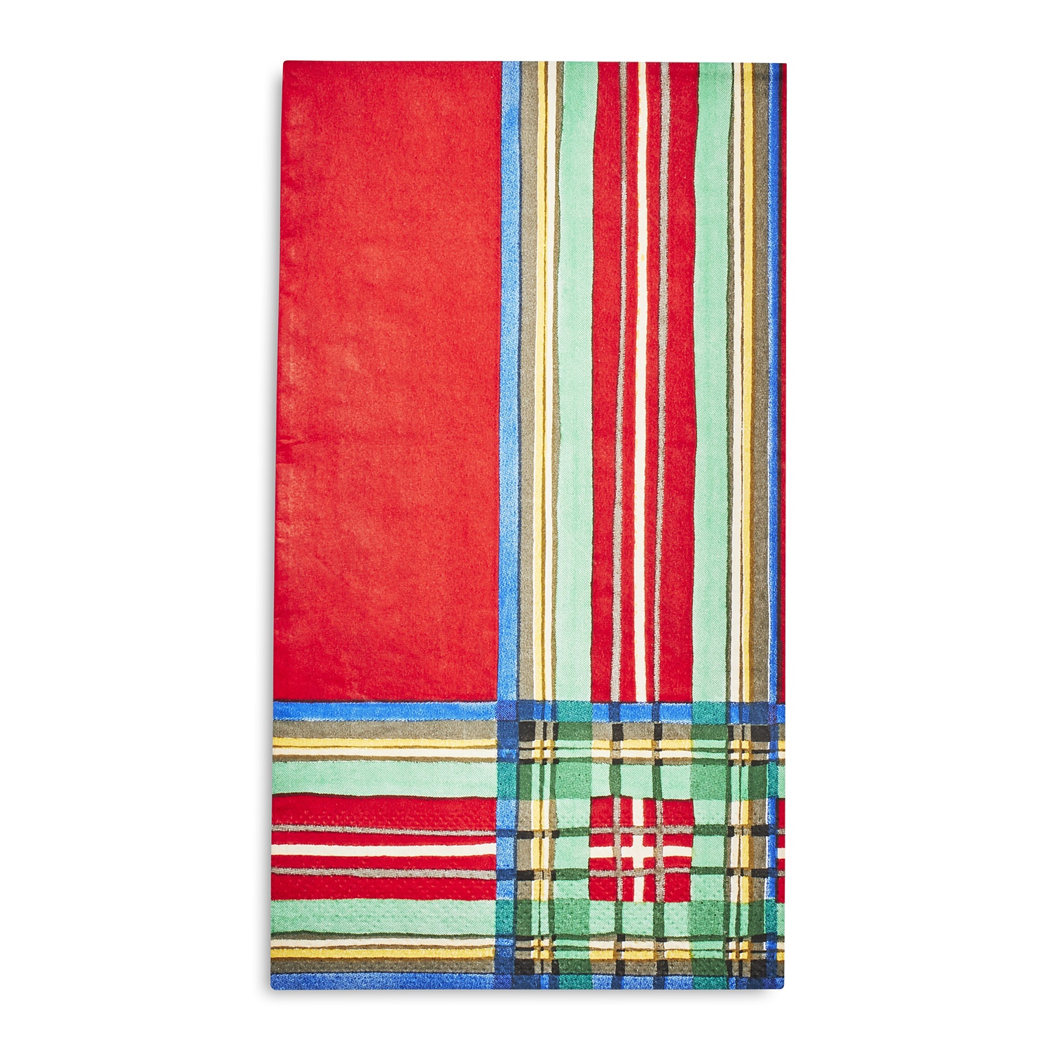 slide 1 of 1, Sur La Table Christmas Plaid Paper Guest Napkins, 20 ct