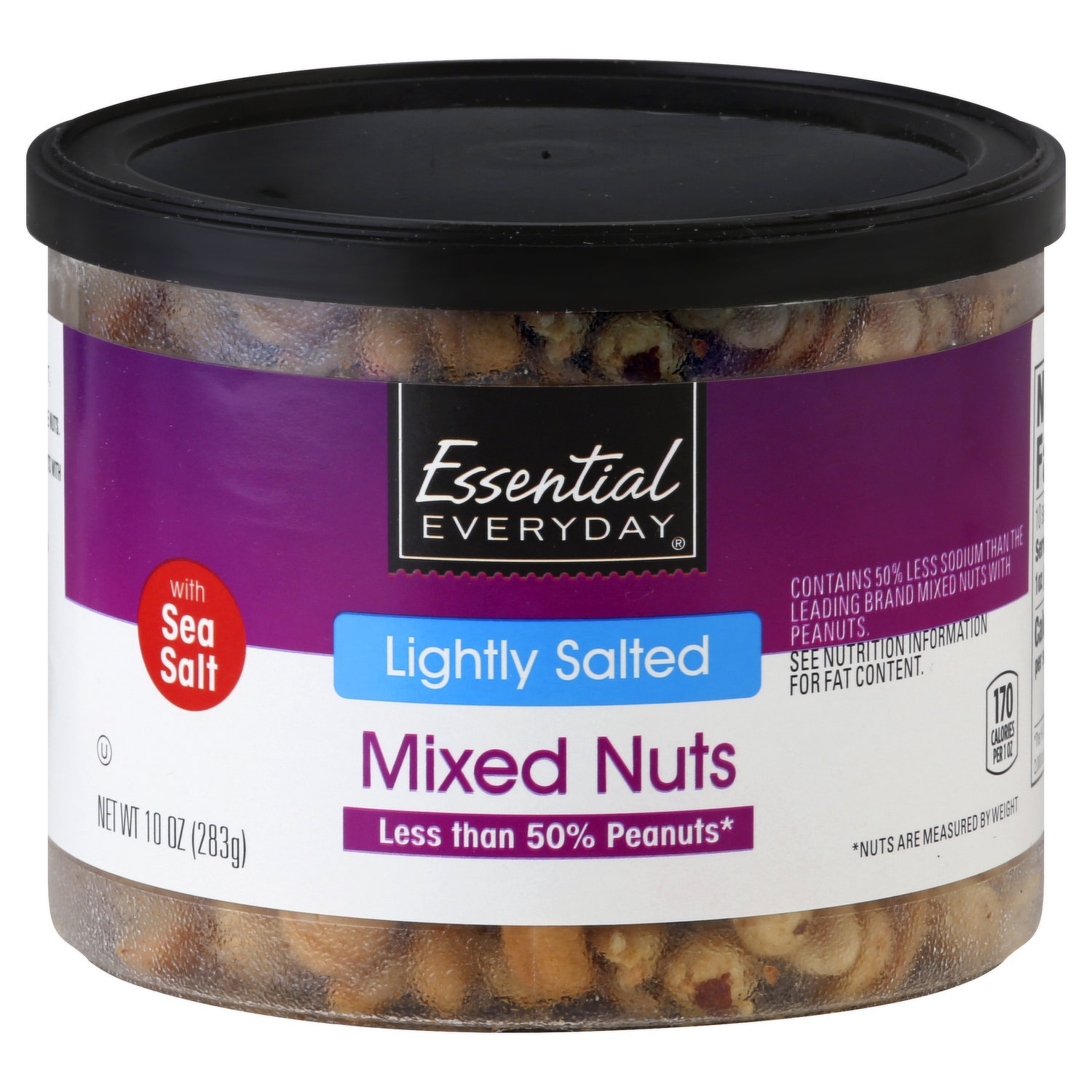 slide 1 of 6, Essential Everyday Light Salt Mixed Nuts - 10 oz, 10 oz