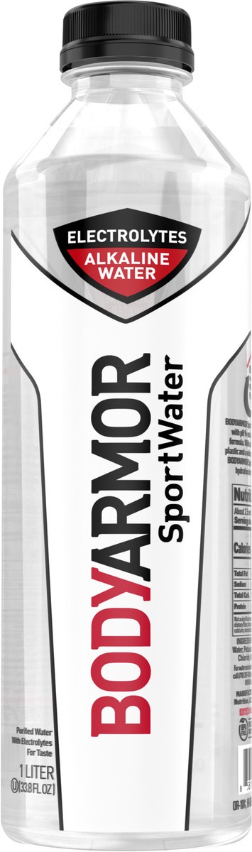 slide 6 of 8, BODYARMOR Sportwater Bottle, 1 Liter, 33.8 fl oz