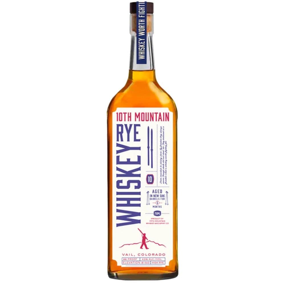 slide 1 of 1, 10Th Mountain Rye American Whiskey, 750 ml