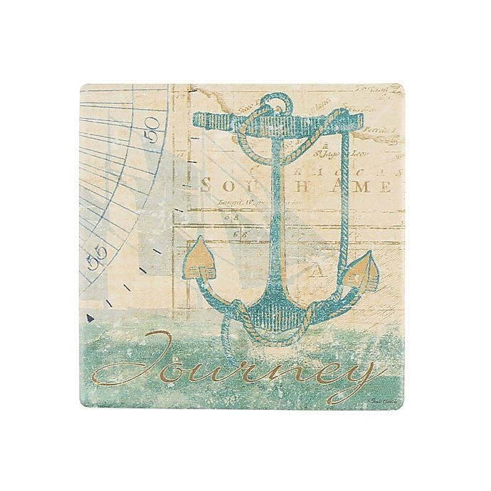 slide 1 of 1, Thirstystone Occasions Mariner Sentiment Square Coaster, 1 ct