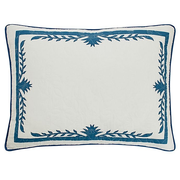 slide 6 of 6, Tommy Bahama Aloha Pineapple Standard Sham - Blue, 1 ct