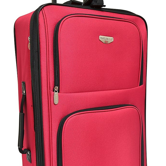 slide 2 of 4, Traveler's Club Luggage Travelers Club Genova Luggage Set - Red, 3 ct