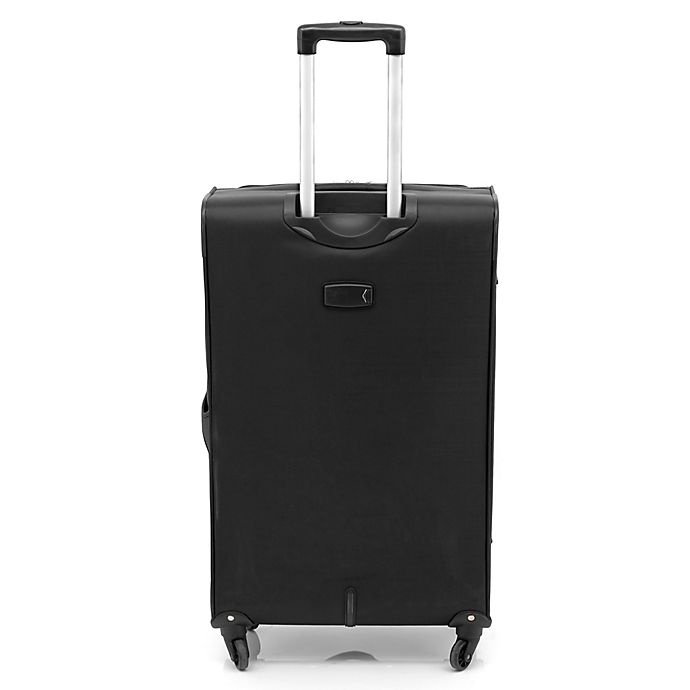 slide 4 of 7, Traveler's Club Luggage Traveler's Club Voyager II Spinner Checked Luggage - Black, 28 in