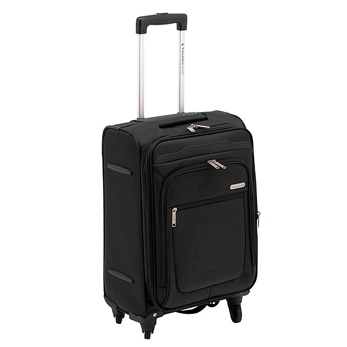 slide 2 of 7, Traveler's Club Luggage Traveler's Club Voyager II Spinner Carry On Luggage - Black, 20 in