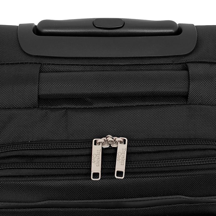 slide 5 of 7, Traveler's Club Luggage Traveler's Club Voyager II Spinner Carry On Luggage - Black, 20 in