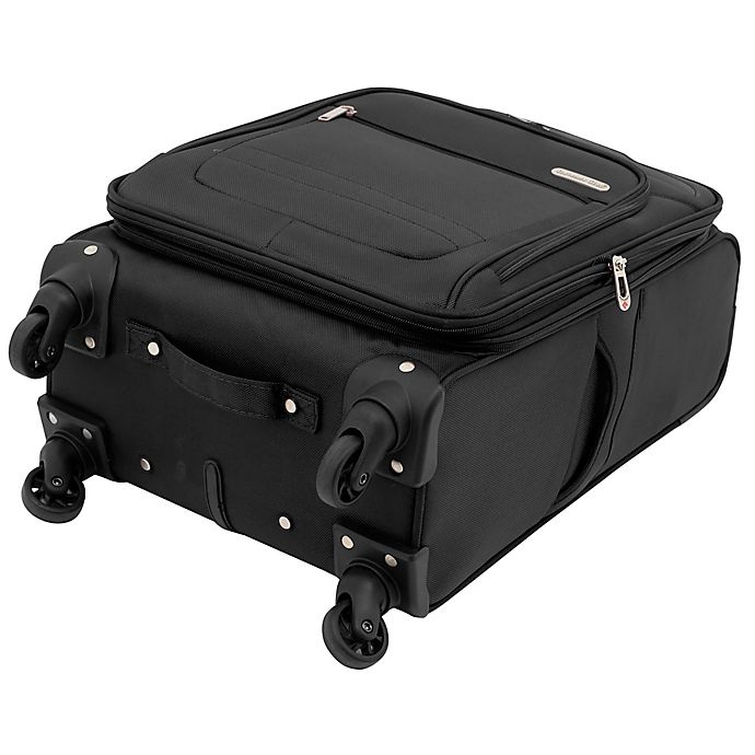 slide 7 of 7, Traveler's Club Luggage Traveler's Club Voyager II Spinner Carry On Luggage - Black, 20 in