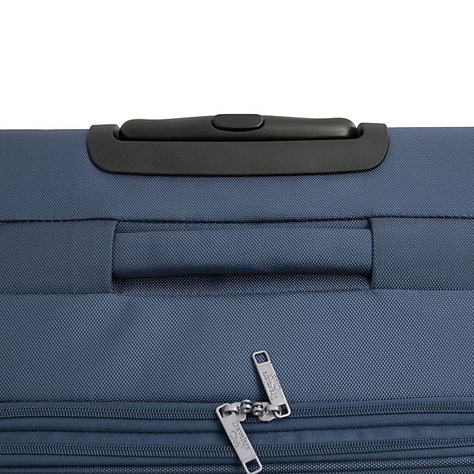 slide 6 of 7, Traveler's Club Luggage Traveler's Club Voyager II Spinner Checked Luggage - Navy, 28 in