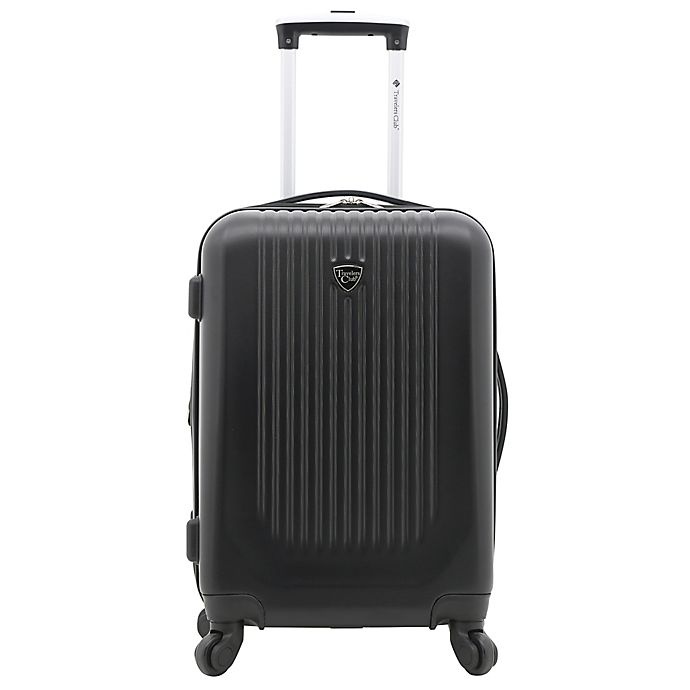 slide 3 of 9, Traveler's Club Luggage Traveler's Club Seville Hardside Spinner Carry On Luggage - Black, 20 in