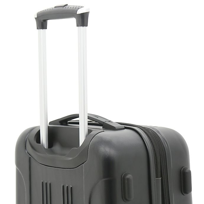 slide 4 of 9, Traveler's Club Luggage Traveler's Club Seville Hardside Spinner Carry On Luggage - Black, 20 in