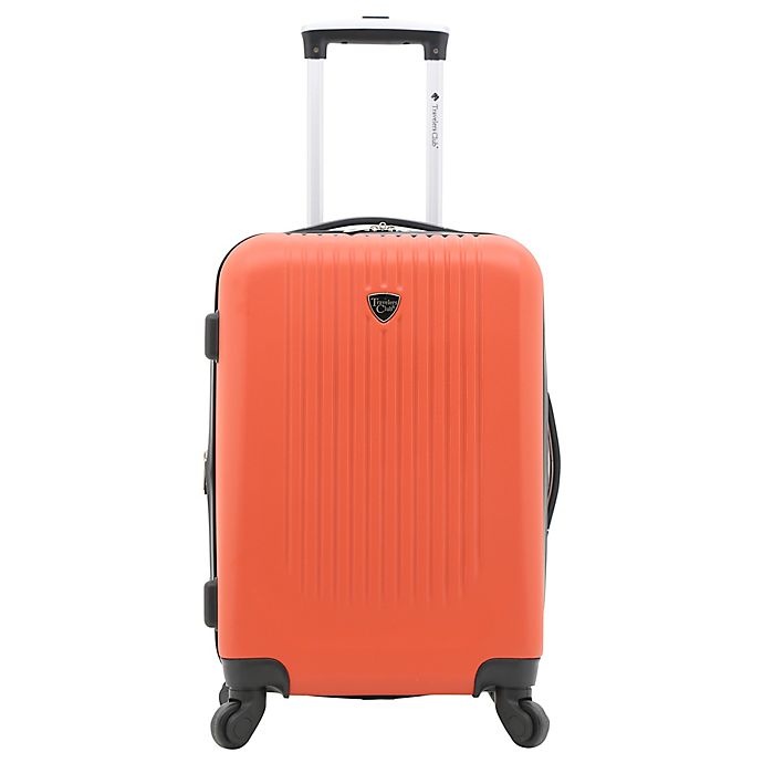 slide 2 of 9, Traveler's Club Luggage Traveler's Club Seville Hardside Spinner Carry On Luggage - Orange, 20 in