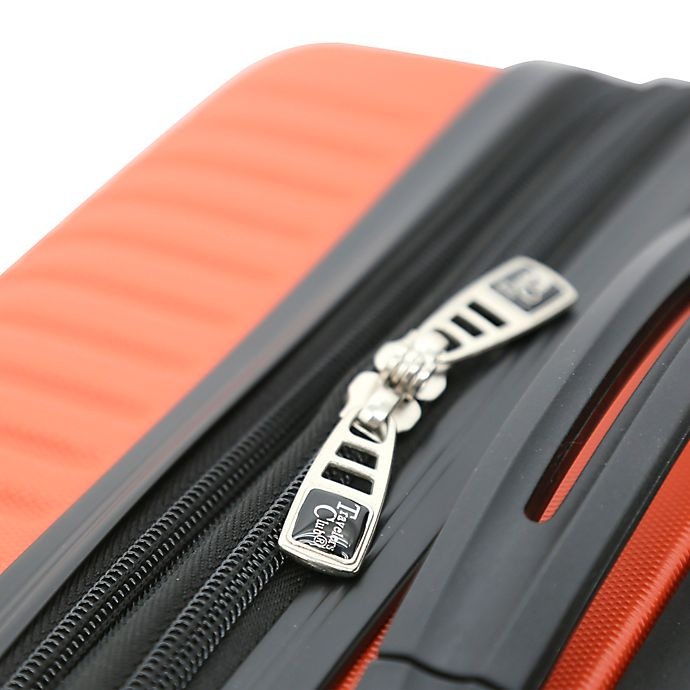 slide 9 of 9, Traveler's Club Luggage Traveler's Club Seville Hardside Spinner Carry On Luggage - Orange, 20 in