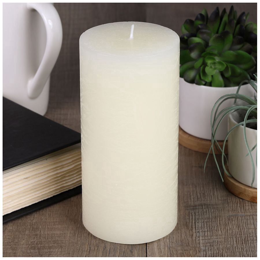 slide 5 of 5, Modern Expressions Pillar Candle Unscented, 6 Inch, 1 ct