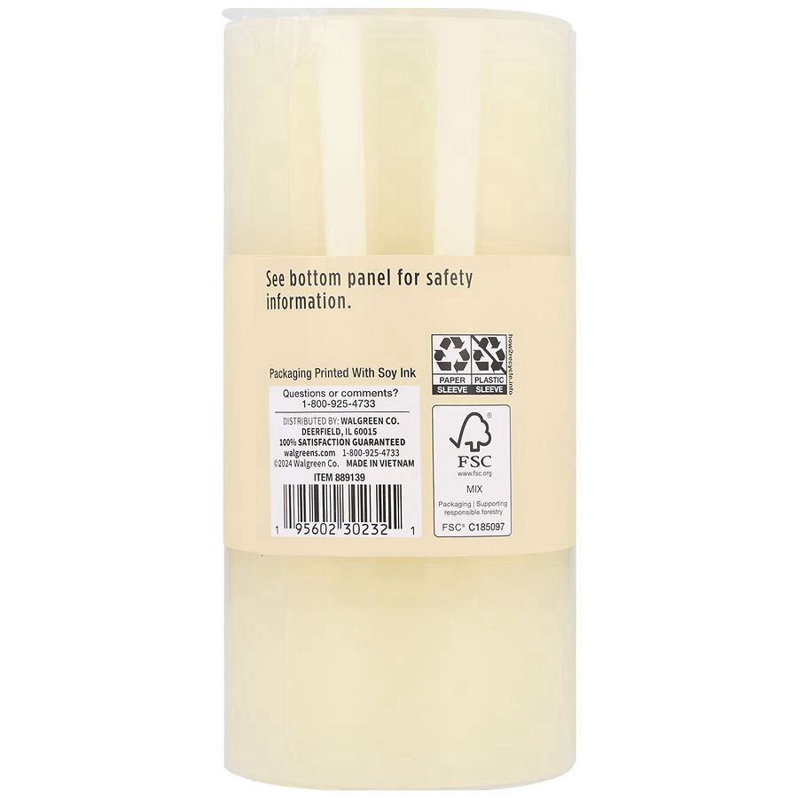 slide 3 of 5, Modern Expressions Pillar Candle Unscented, 6 Inch, 1 ct