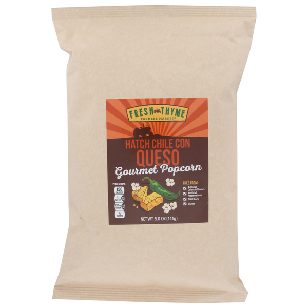 slide 1 of 1, Fresh Thyme Farmers Market Hatch Chili Con Queso Gourmet Popcorn, 1 ct