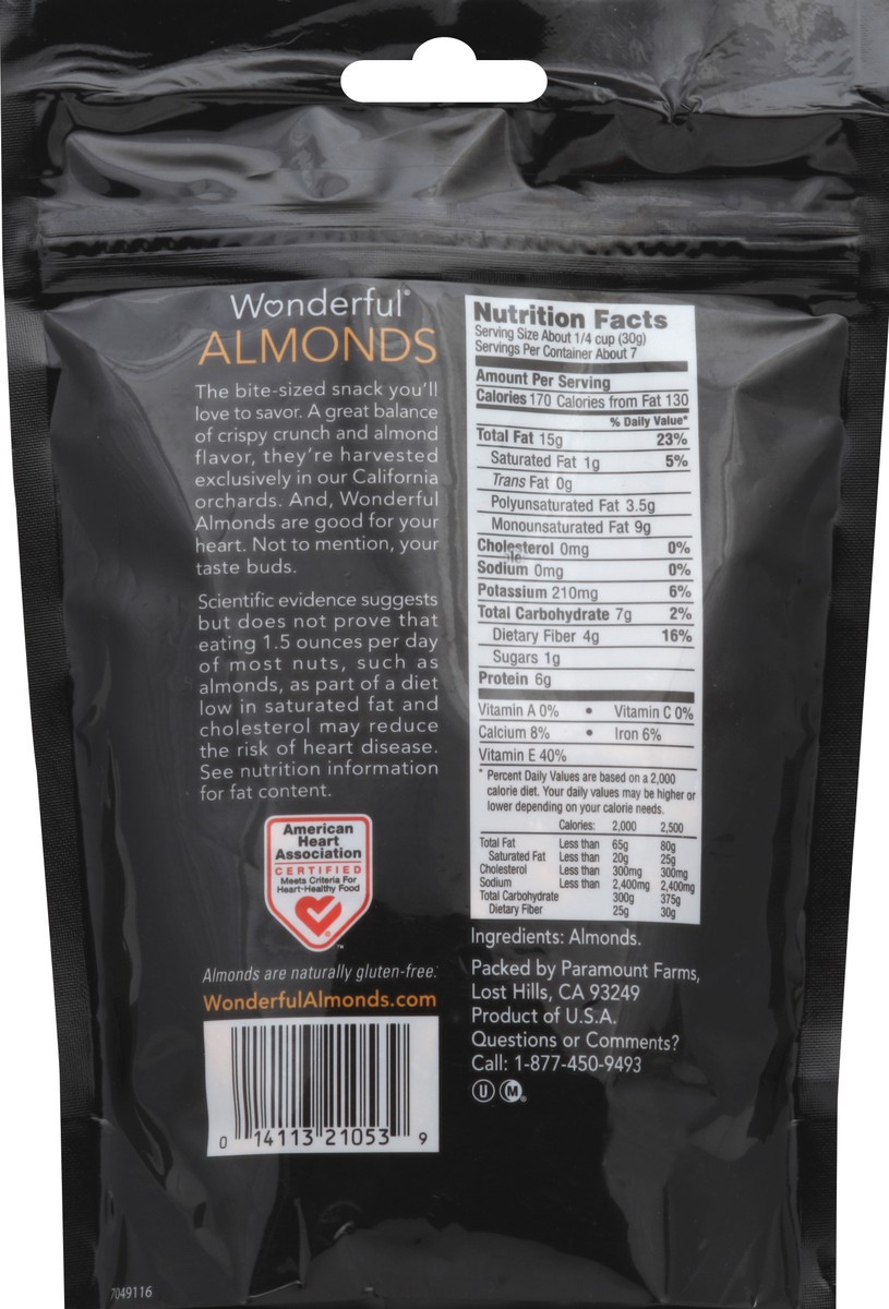 slide 3 of 3, Wonderful Almonds 7 oz, 7 oz