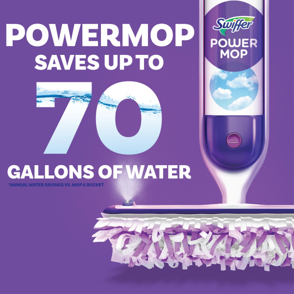 slide 25 of 29, Swiffer PowerMop Multi-Surface Mopping Pad Refills for Floor Cleaning, 8 ct