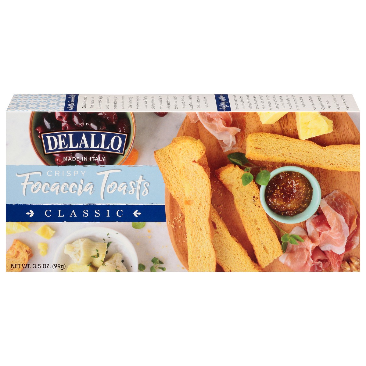 slide 14 of 17, Delallo Focaccia Toasts Classic 3.5 Oz, 3.5 oz