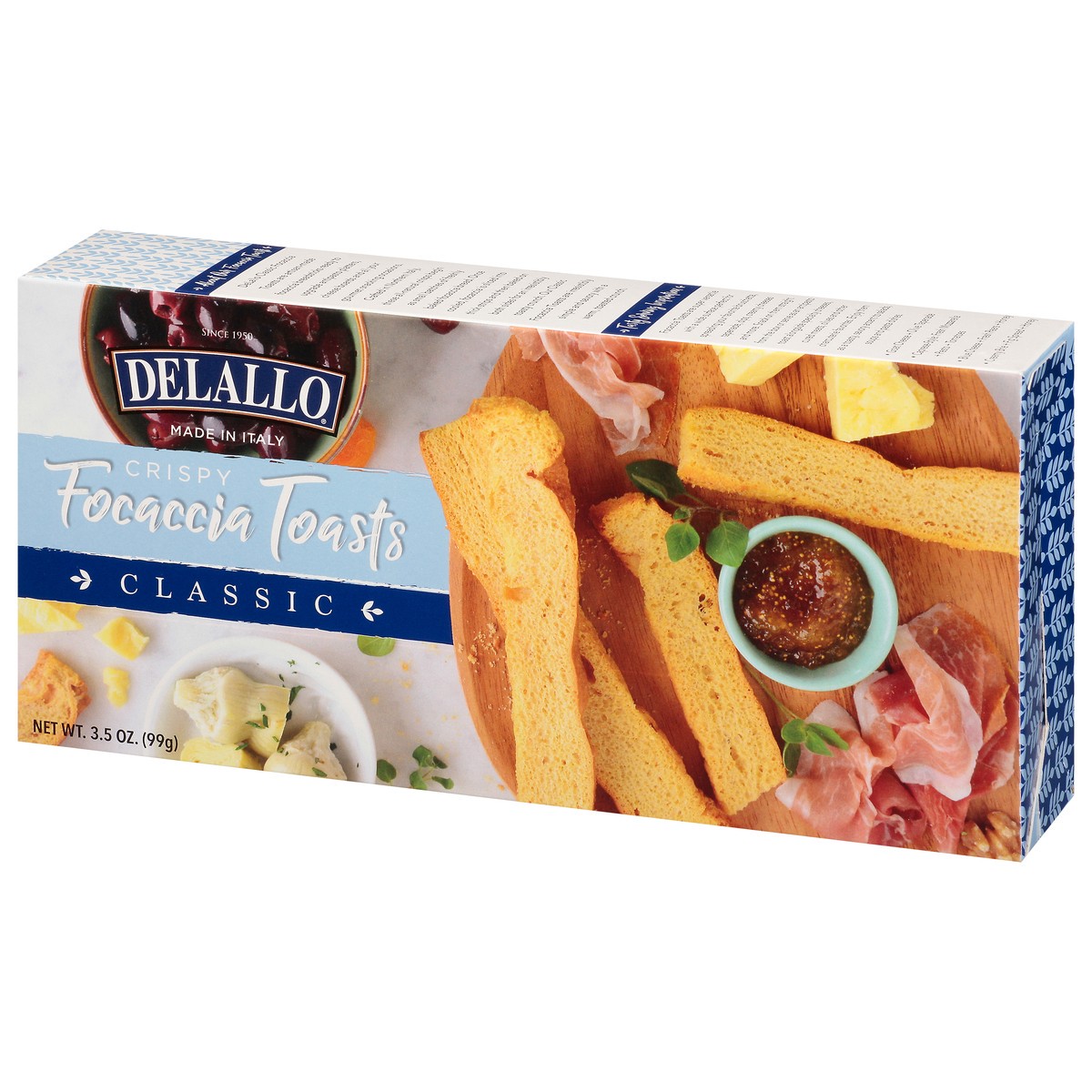 slide 3 of 17, Delallo Focaccia Toasts Classic 3.5 Oz, 3.5 oz