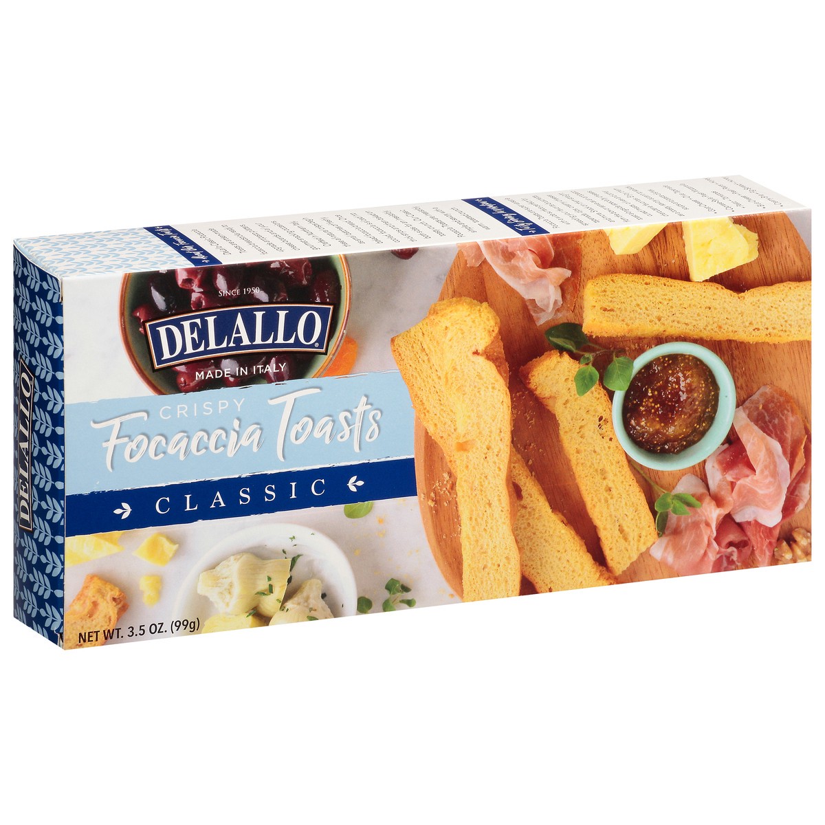 slide 11 of 17, Delallo Focaccia Toasts Classic 3.5 Oz, 3.5 oz