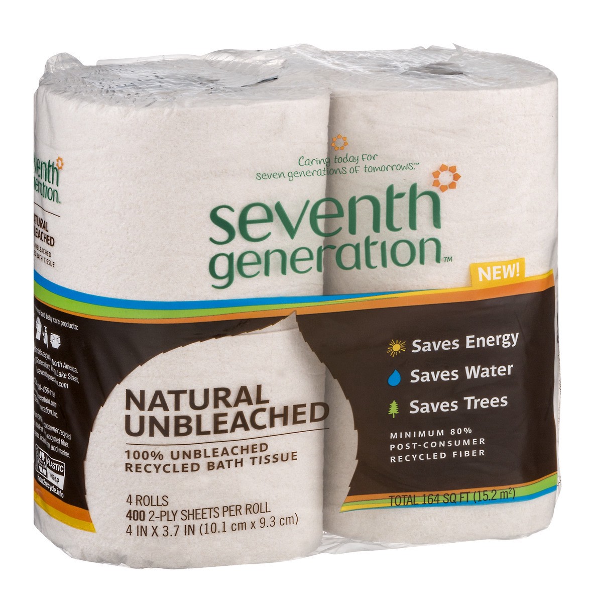 slide 3 of 9, Seventh Generation Natural Unbleached 100% Unbleached Recycled Bathroom Tissue, 4 ct